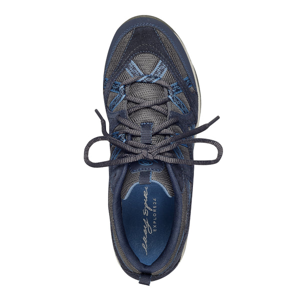Easy Spirit Exploremap Walking Shoes Navy Multi Nubuck