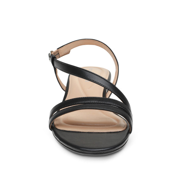 Easy Spirit Glenni Block Heel Sandals Black Leather