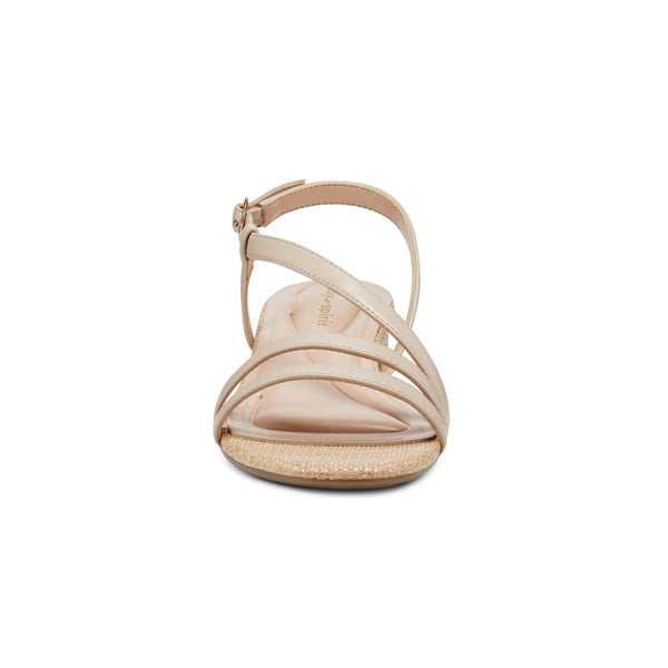 Easy Spirit Glenni Block Heel Sandals Natural Raffia