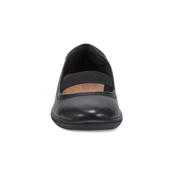Easy Spirit Golden Mary Jane Casual Ballet Flats Black Leather