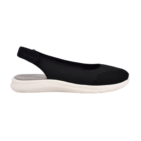 Easy Spirit Gracee Slingback Walking Shoes Black Knit
