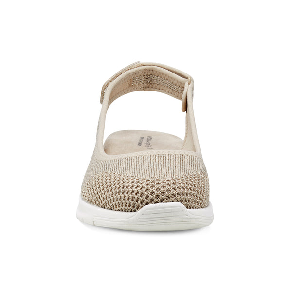 Easy Spirit Gracee Slingback Walking Shoes Medium Natural Metallic