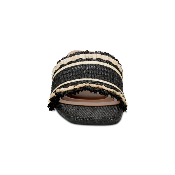 Easy Spirit Graciela Dress Sandals Black/White Raffia