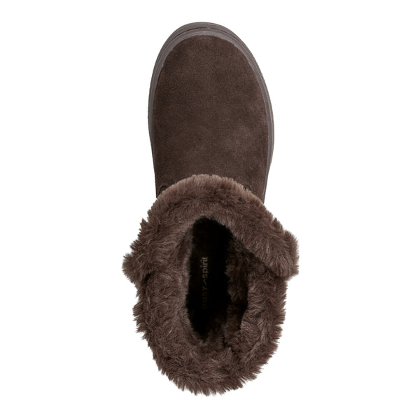 Easy Spirit Graye Cold Weather Booties Dark Brown Suede