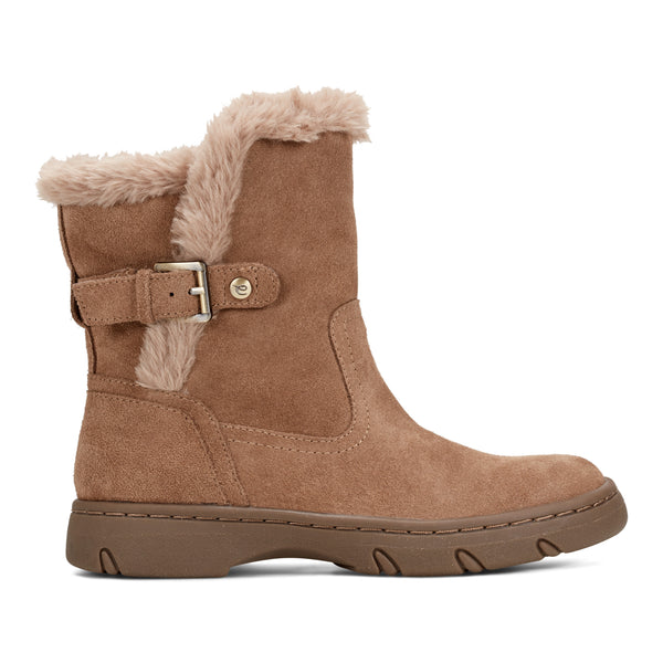Easy Spirit Graye Cold Weather Booties Light Brown Suede