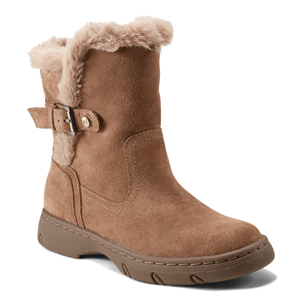 easy spirit Graye Cold Weather Booties Light Brown Suede