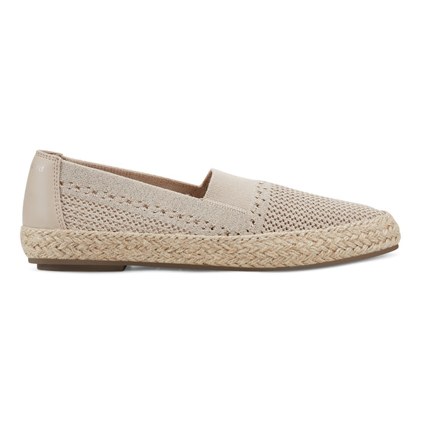 Easy Spirit Hassie Slip On Casual Espadrilles Natural Metallic