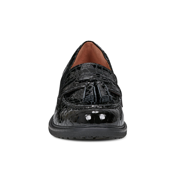 Easy Spirit Janelle Casual Loafers Black Leather Croco