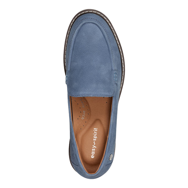 Easy Spirit Jaylin Casual Loafers Medium Blue Leather