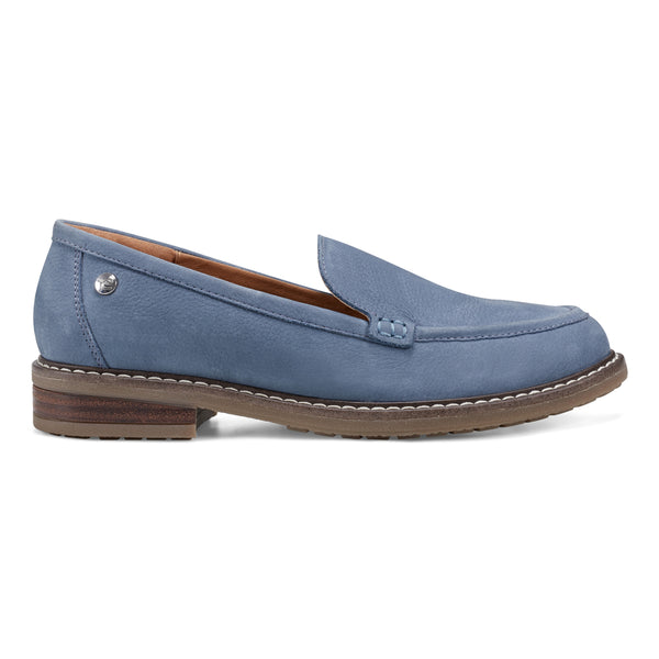 Easy Spirit Jaylin Casual Loafers Medium Blue Leather