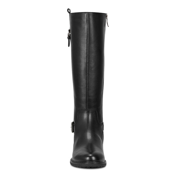 Easy Spirit Jema Tall Shaft Casual Boots Black Leather