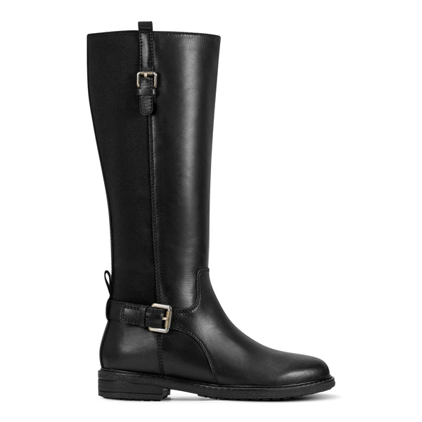 Easy Spirit Jema Tall Shaft Casual Boots Black Leather