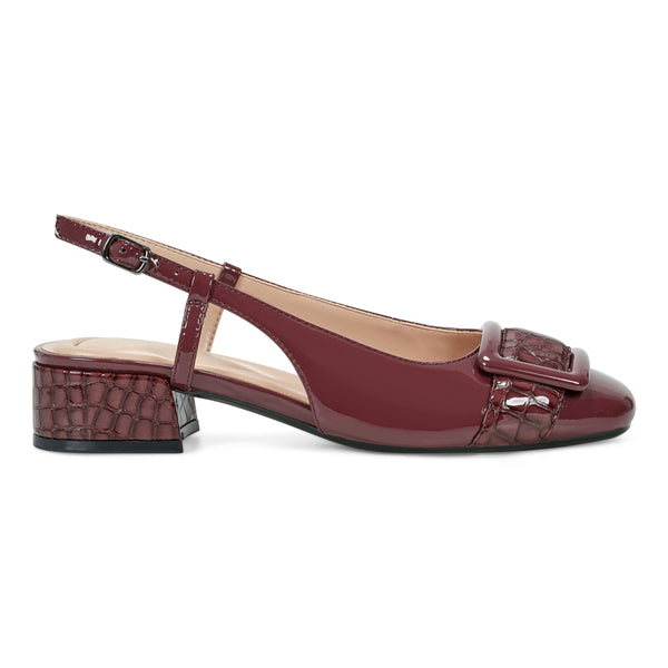 Easy Spirit Jola Slingback Pumps Red Patent Leather
