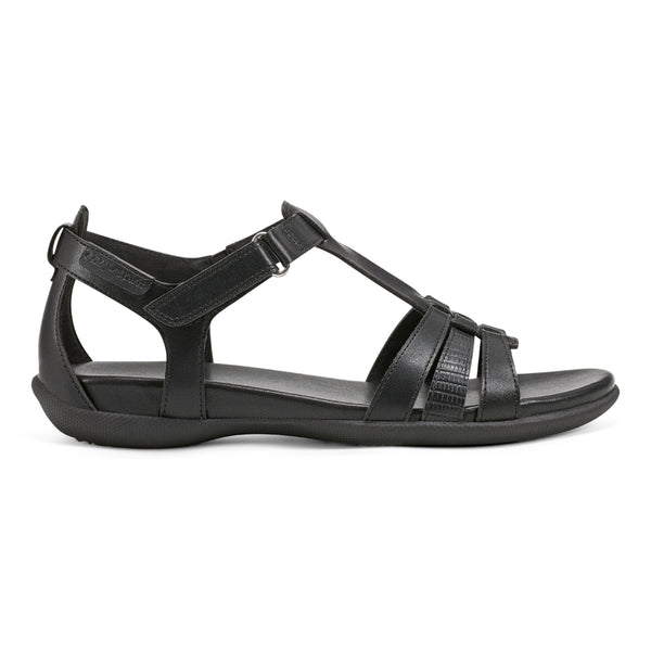 Easy Spirit Leia Adjustable Ankle Strap Sandals Black