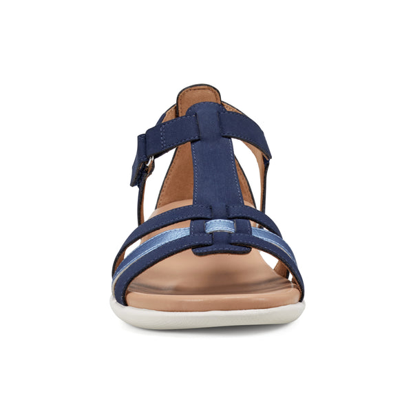 Easy Spirit Leia Adjustable Ankle Strap Sandals Navy