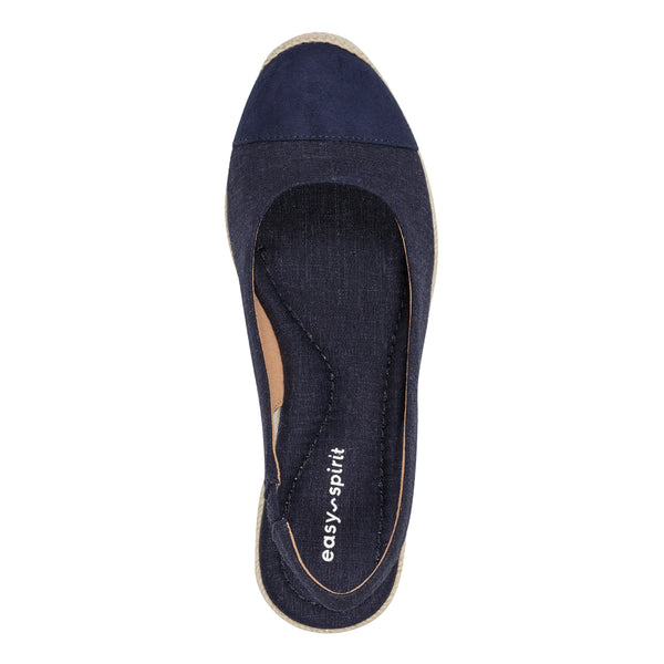 Easy Spirit Margie Platform Wedge Slingbacks Dark Denim