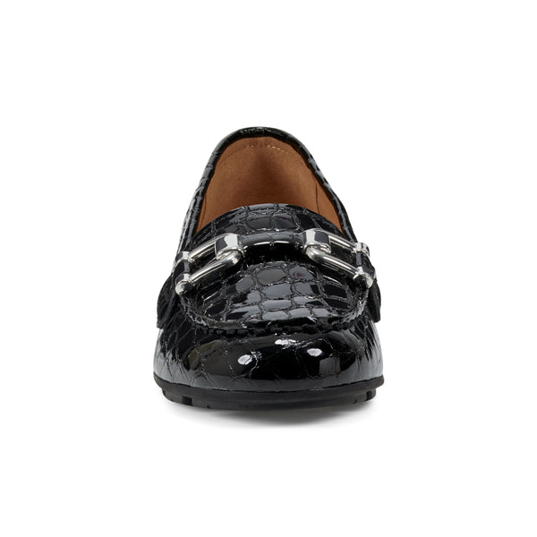 Easy Spirit Megan Casual Loafers Black Patent Croco