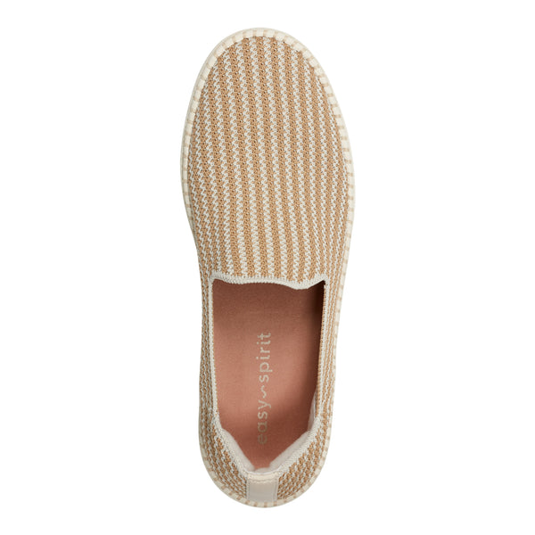 Easy Spirit Presley Casual Slip On Flats Cream Multi Stripe