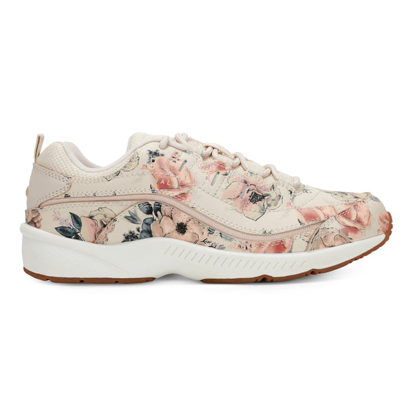 Easy Spirit Romy Walking Shoes Natural Floral Print