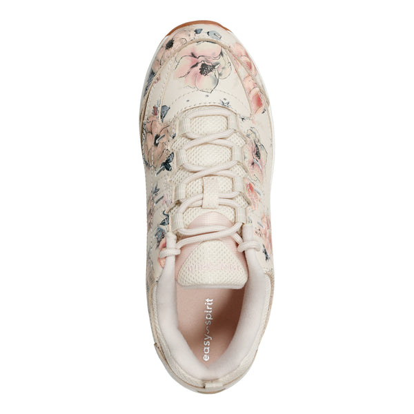 Easy Spirit Romy Walking Shoes Natural Floral Print