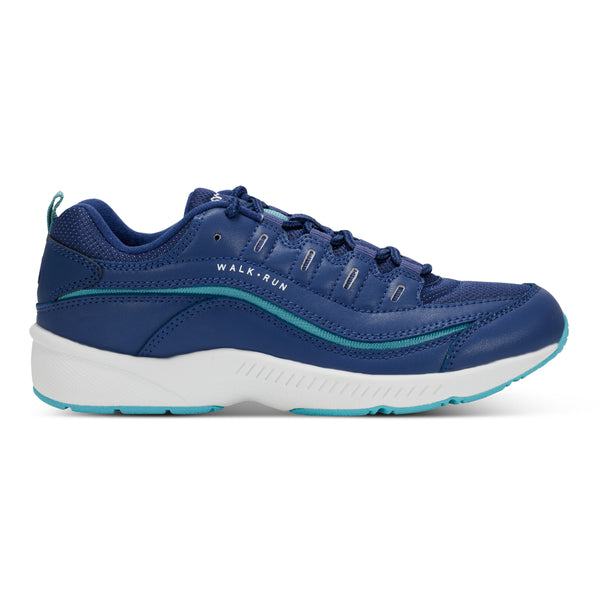 Easy Spirit Romy Walking Shoes Navy/Light Blue Leather