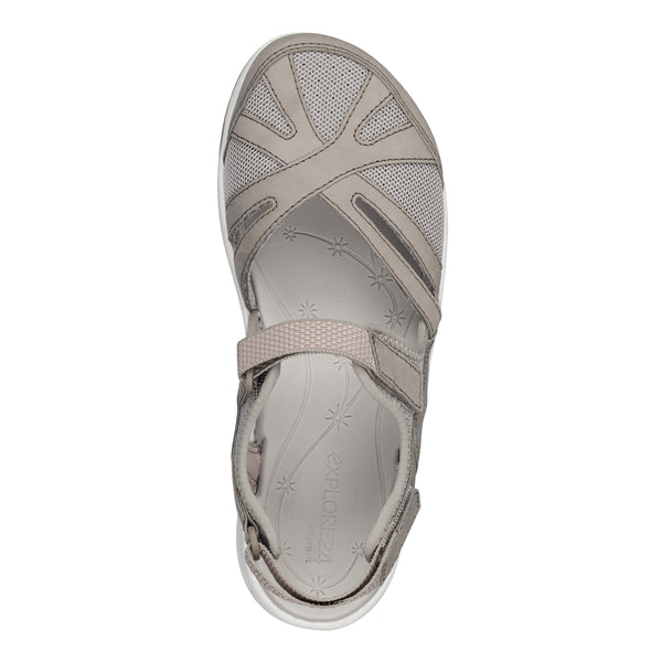 Easy Spirit Splash Flat Hiking Sandals Khaki Multi Nubuck