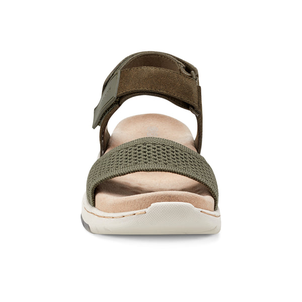 Easy Spirit Sway Casual Platform Sandals Dark Green