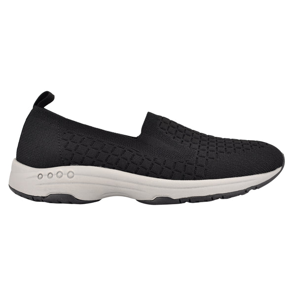 Easy Spirit Tech Eco Slip On Sneakers Black Recycled Knit