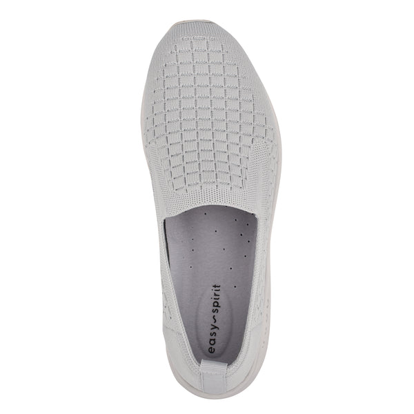Easy Spirit Tech Eco Slip On Sneakers Grey Recycled Knit