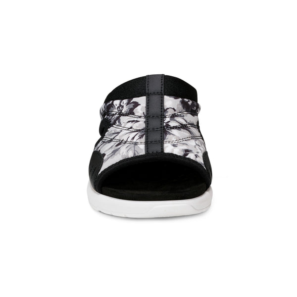 Easy Spirit Traciee Slip On Sandals Black And White Floral