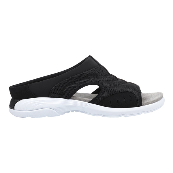 Easy Spirit Traciee Slip On Sandals Black Multi Fabric
