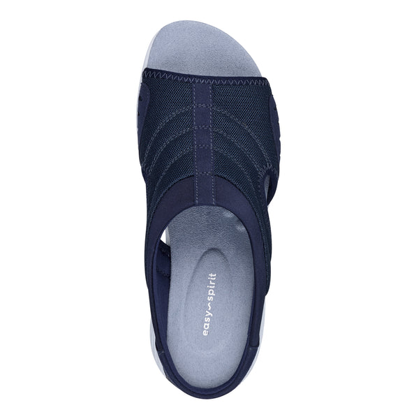 Easy Spirit Traciee Slip On Sandals Blue Multi Fabric