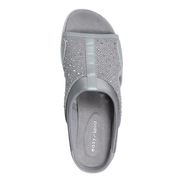 Easy Spirit Traciee Slip On Sandals Medium Grey Stone