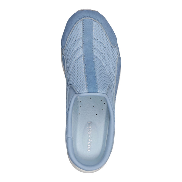 Easy Spirit Traveltime Clogs Light Celestial Blue Mesh