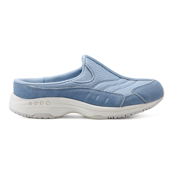 Easy Spirit Traveltime Clogs Light Celestial Blue Mesh