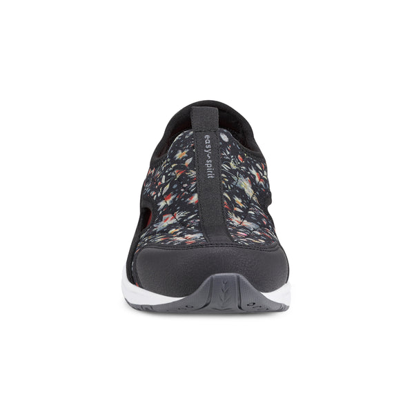 Easy Spirit Trina Slip On Walking Shoes Black Floral