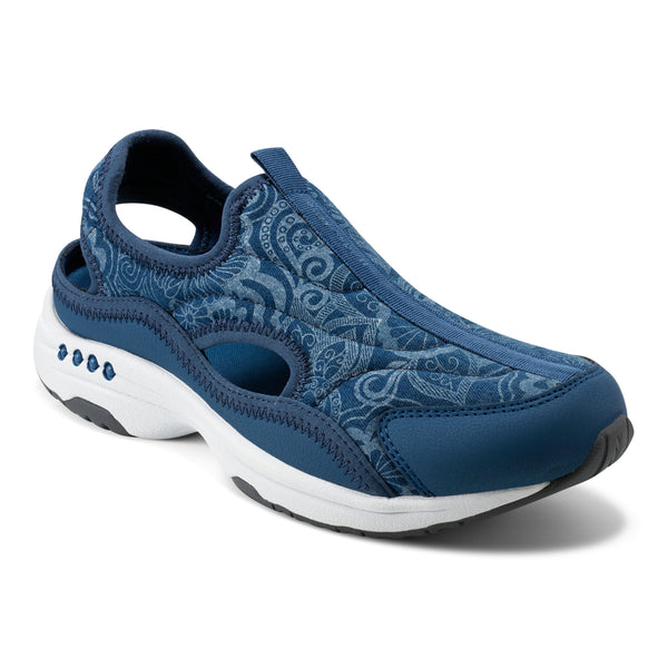 easy spirit Trina Slip On Walking Shoes Denim Floral