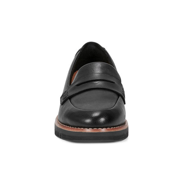 Easy Spirit Velia Casual Slip On Loafers Black Leather