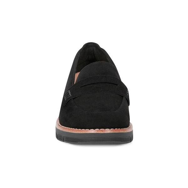 Easy Spirit Velia Casual Slip On Loafers Black Suede